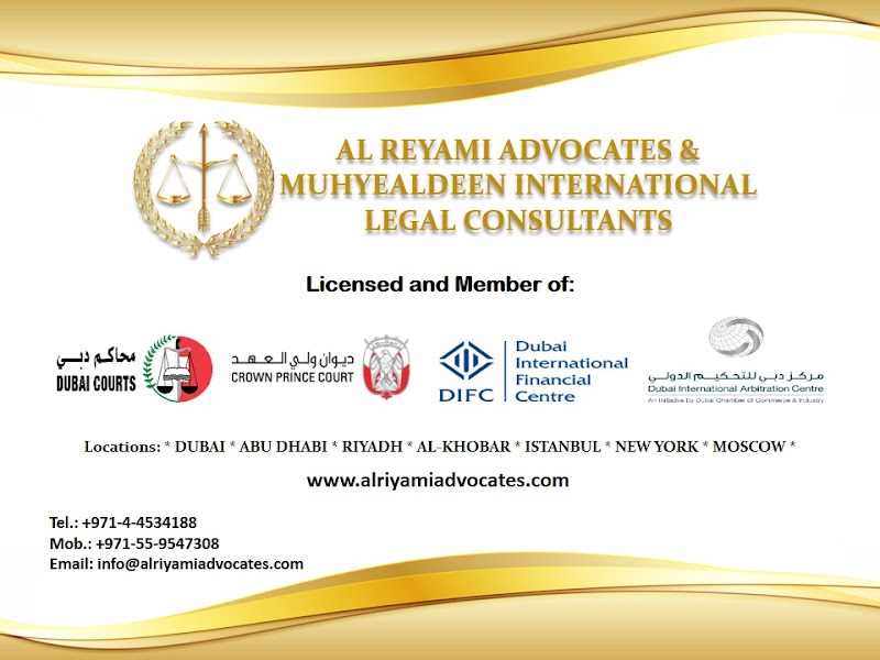 Al Reyami Advocates and Muhyealdeen International Legal Consultants | Lawyers in Dubai