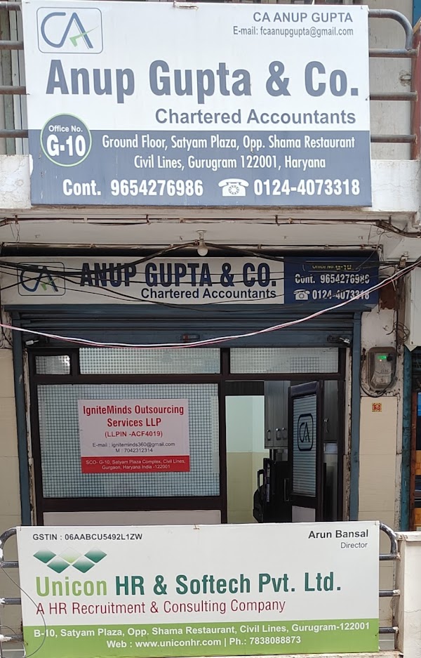 Anup Gupta & Co. - GST Consultant ! Tax Audit ! Accounting ! Income Tax Return! CA in Gurgaon