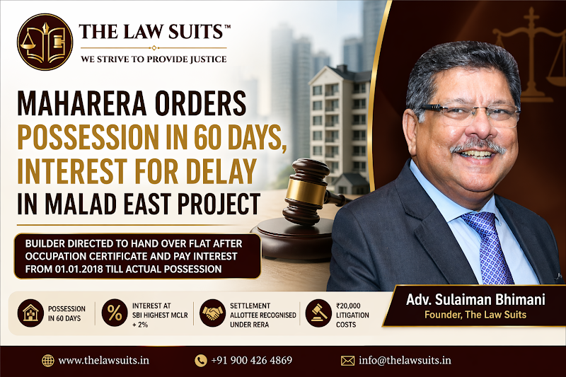 The Law Suits Best Lawyer for RERA /Consumer/ Redevelopment/ Co-operative Society/ SARFAESI-DRT/IBC-NCLT/Arbitration